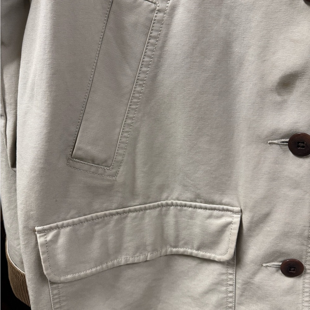 L.L. Bean Women's Cream Barn Coat Large - Picture 5 of 10